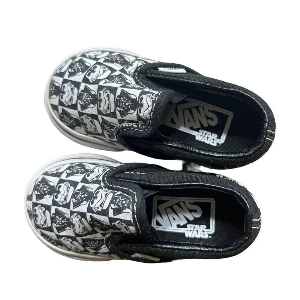 Vans Sz 4 Star Wars Slip-On Sneakers